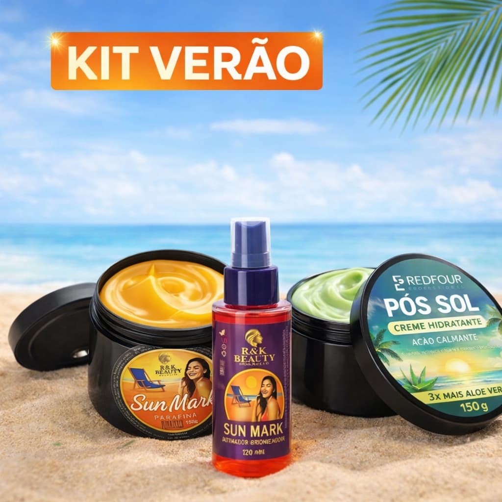 Ativador Óleo Acelerador 120ml + Parafina Bronze 150g Marquinha De Fita Biquíni