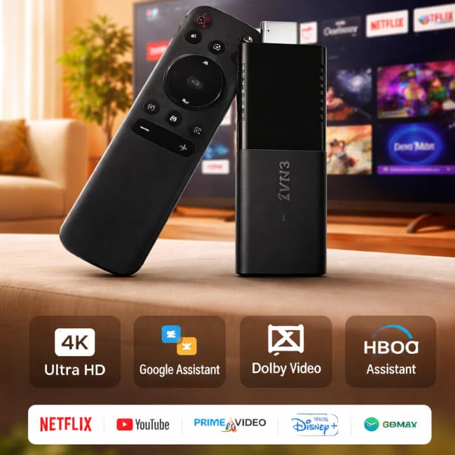 Tv Stick Android 4k  Netflix, Youtube E Streaming com Google Assistente.