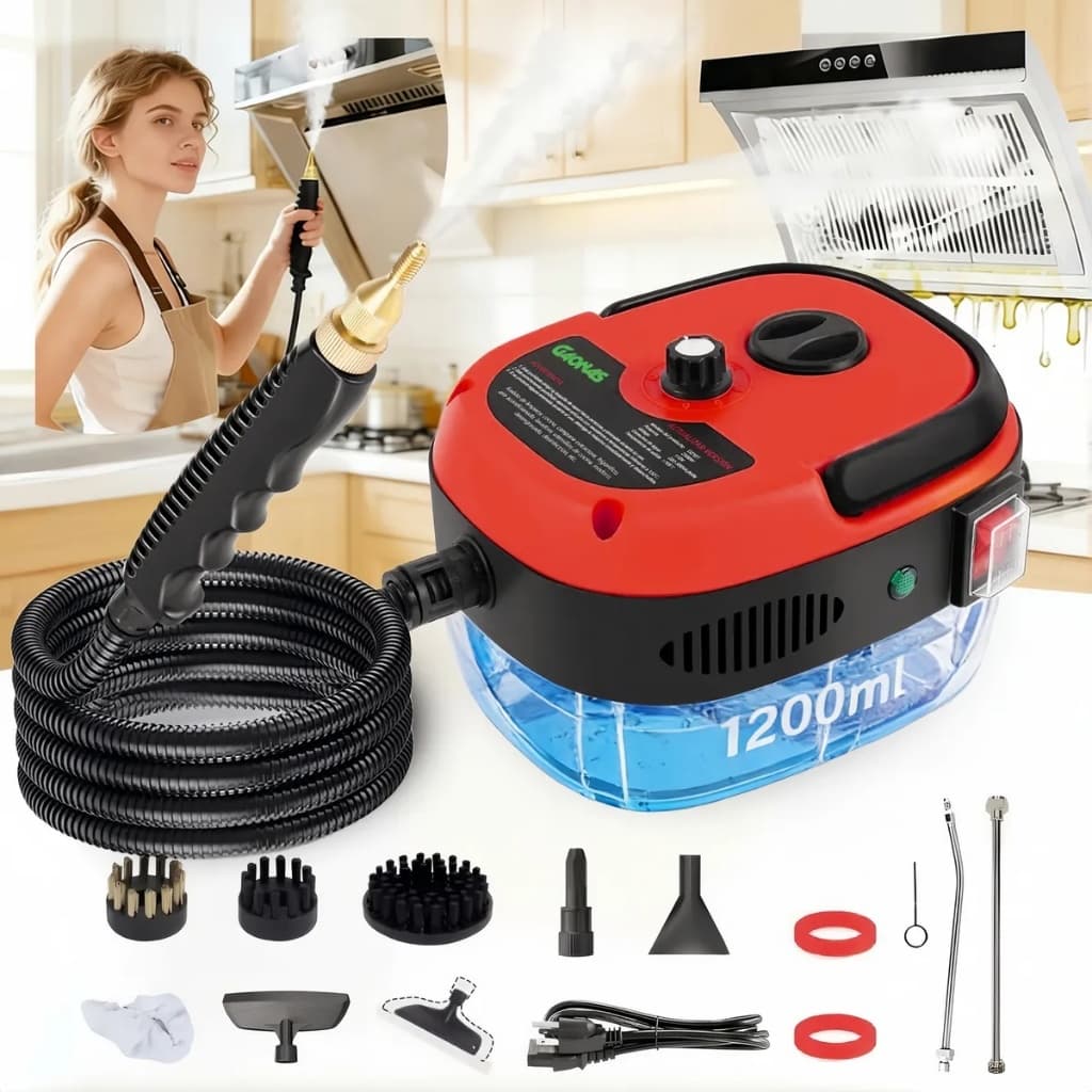NEW Limpador A Vapor De Alta Temperatura 2500w com acessórios E Pressão Limpeza Móvel Multifuncional Cozinha
