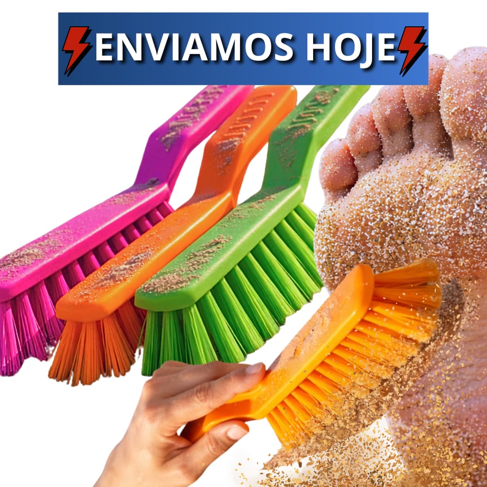 Escova Beach Tennis Futevolei Volei de Praia Limpa Tira Areia Fácil Carro Pó Sports Verão