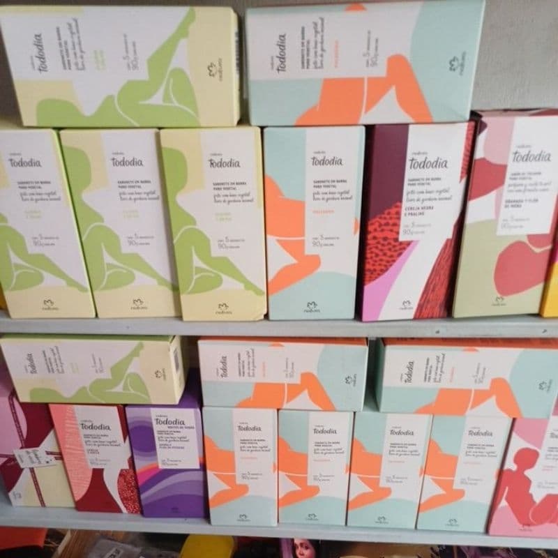 Sabonete em barra natura com 5 unidades contendo 90 gramas cada