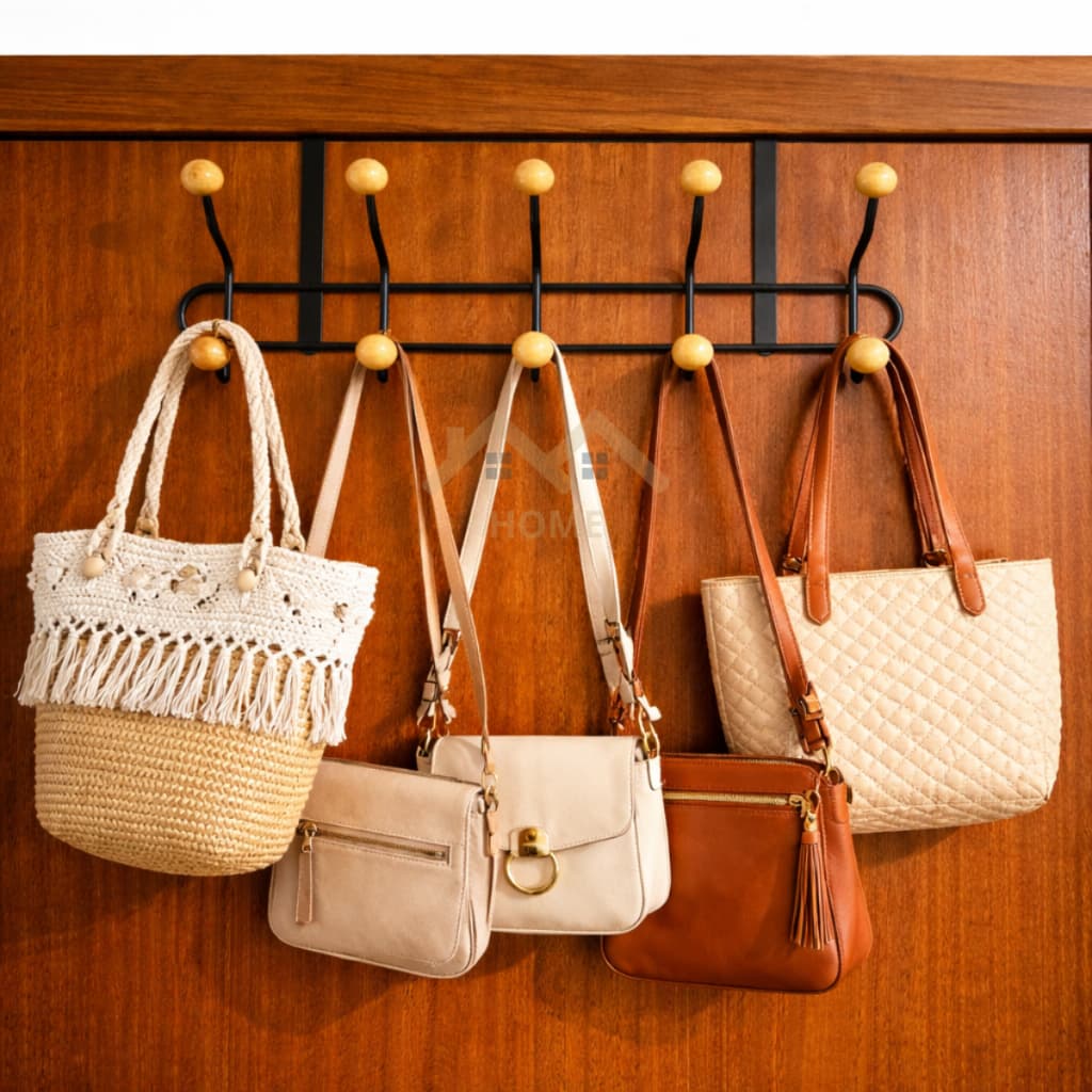 Suporte 10 Ganchos Cabideiro de Porta Reforçado