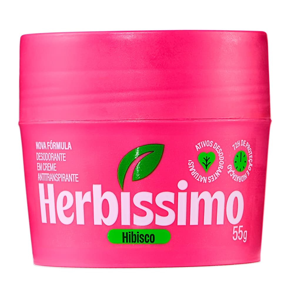 Desodorante Em Creme Antitranspirante Herbíssimo Hibisco 55G