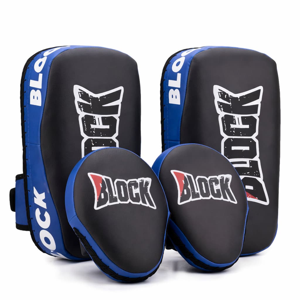 Aparador de Chute + Manopla de Foco kit Muay Thai Para Treino Kit Muay Thai Boxe Treino PAR
