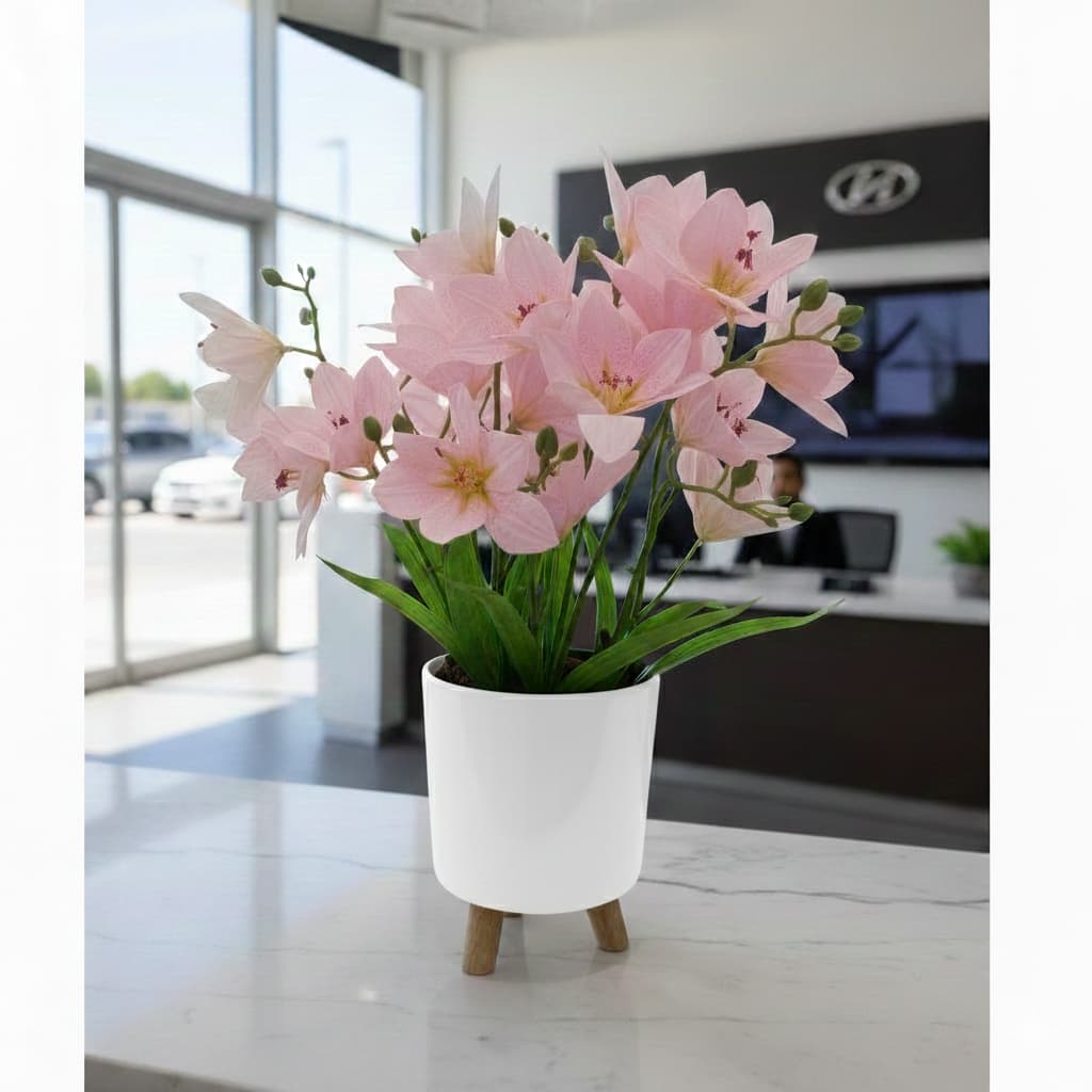 Vaso Cachepot de decoração de plantas com tripé de madeira vaso de Flores Plantas Naturais Artificial Decoração