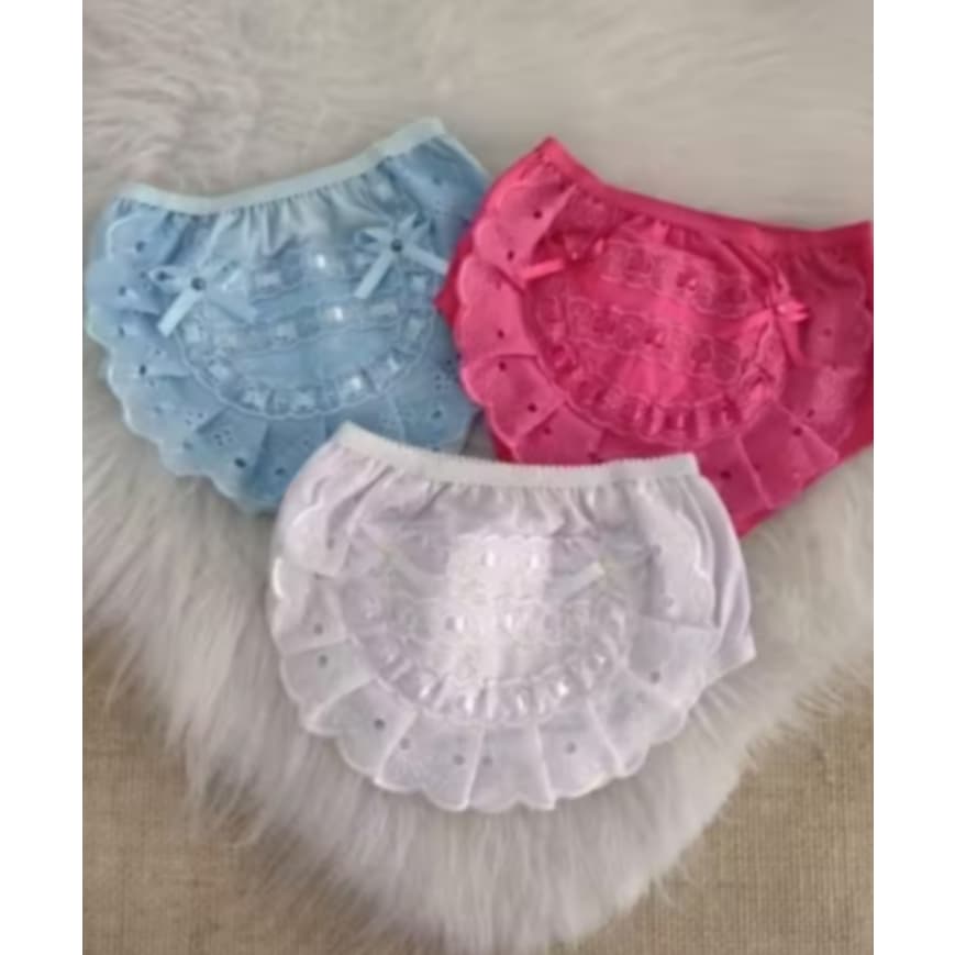 Calcinha bunda rica /Tapa fralda/modainfantil/menina/Bebê 2 peças!!