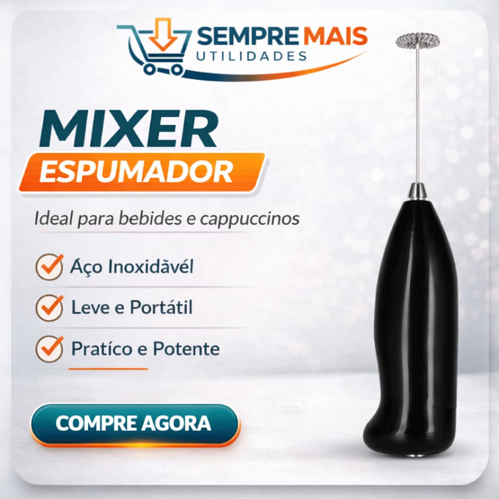 Mixer Elétrico Portátil Espumador de Leite Café Mini Batedor Manual Pilha Mexer Misturar Bebidas
