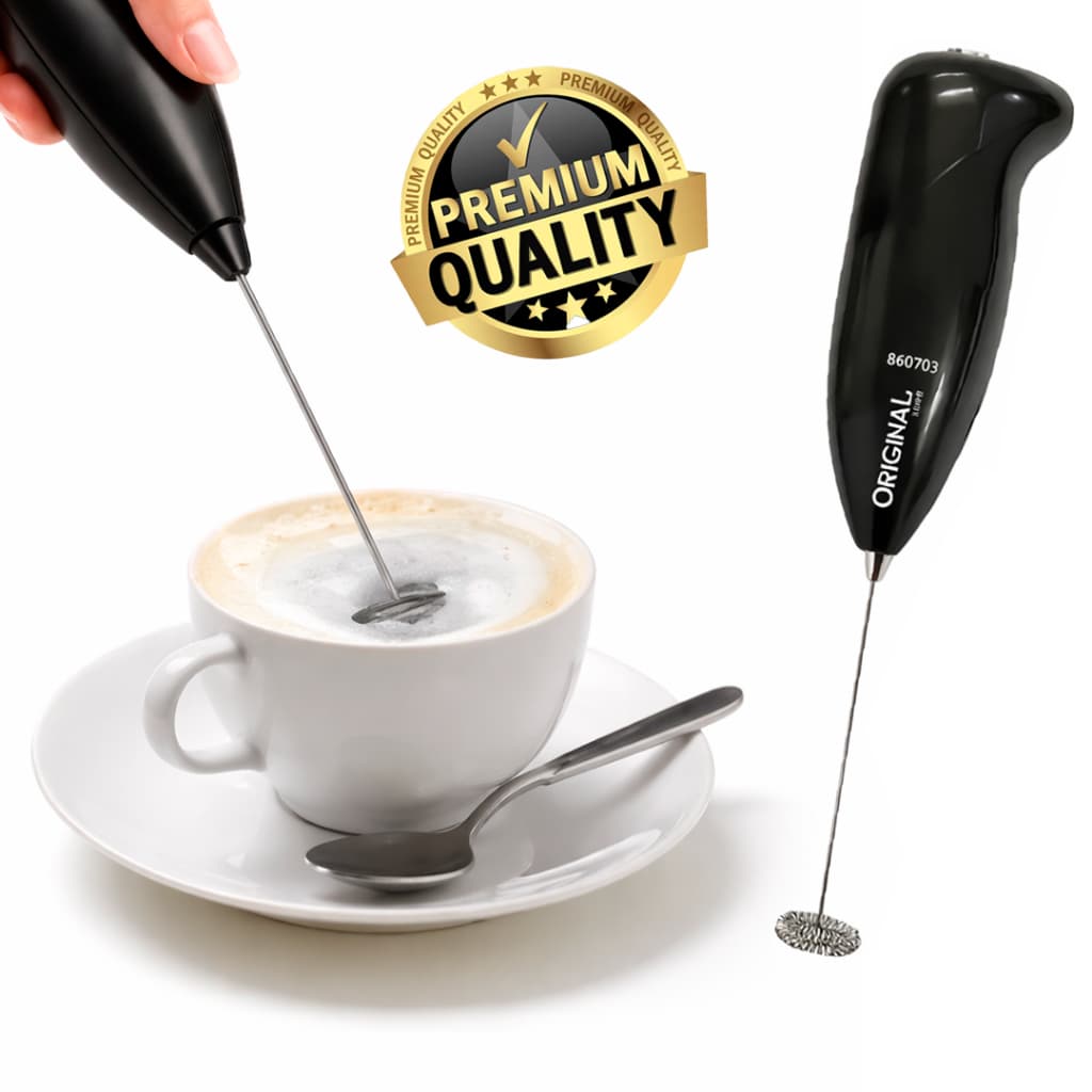 Mixer Elétrico Original Portátil – Batedor de Leite Café Cappuccino Espumador Mexedor de Bebidas