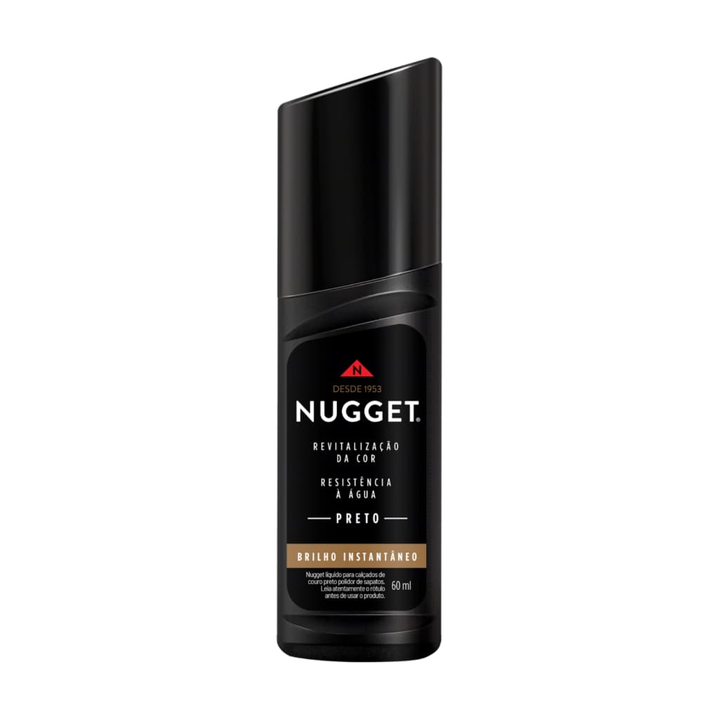 Nugget Preto Graxa Para Sapato Preta Nugget Liquida 60ml