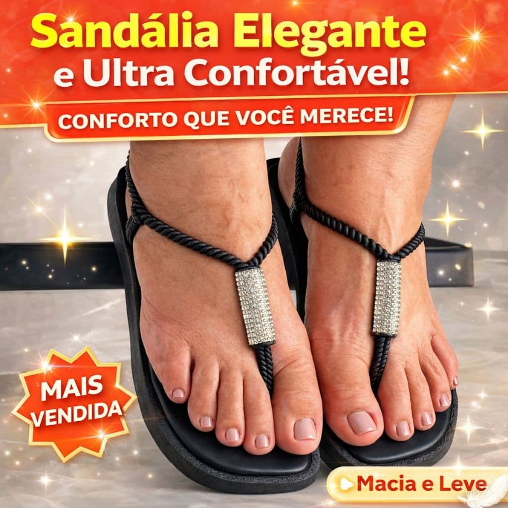 Sandália feminina rasteirinha Calce Fácil Com Brilho Ultra Leve e Confortável Envio Imediato