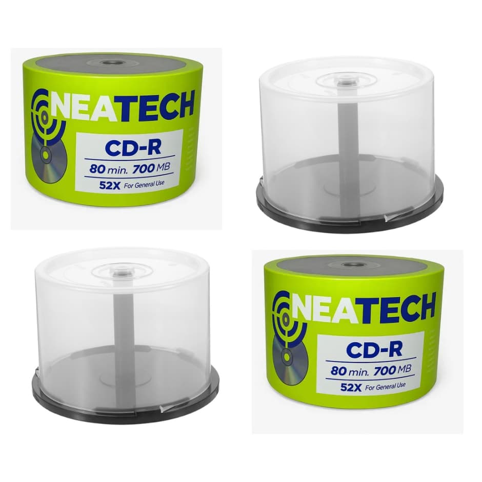 50 Unidades Cd Virgem Neatech 52x 700mb 80min Com Tubo