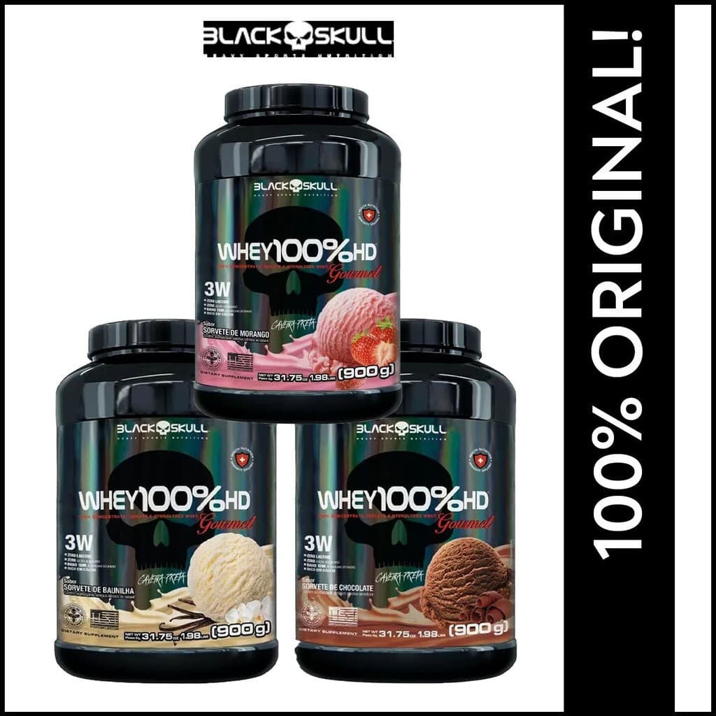 Whey 100% HD Gourmet 900g - Black Skull