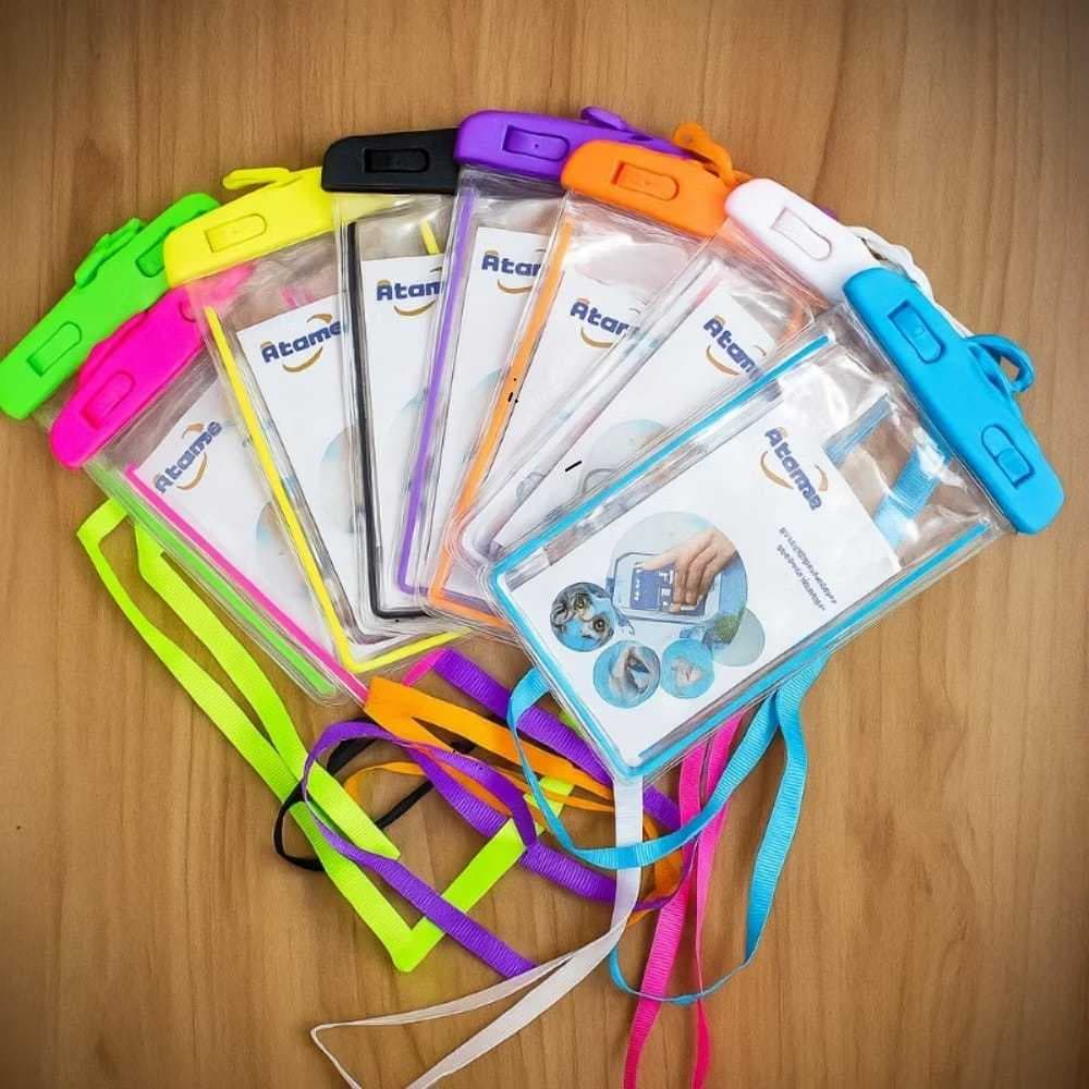 kit 2 Capas/bolsa ÁTOMO Para Seu Celular à Prova d’Água Segurança Total em Qualquer Aventura