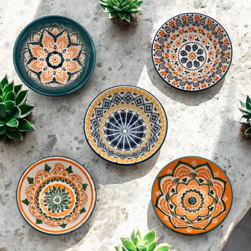 Bowl mini Redondo Porcelana Aperitivos Molho Artigos para mesa posta