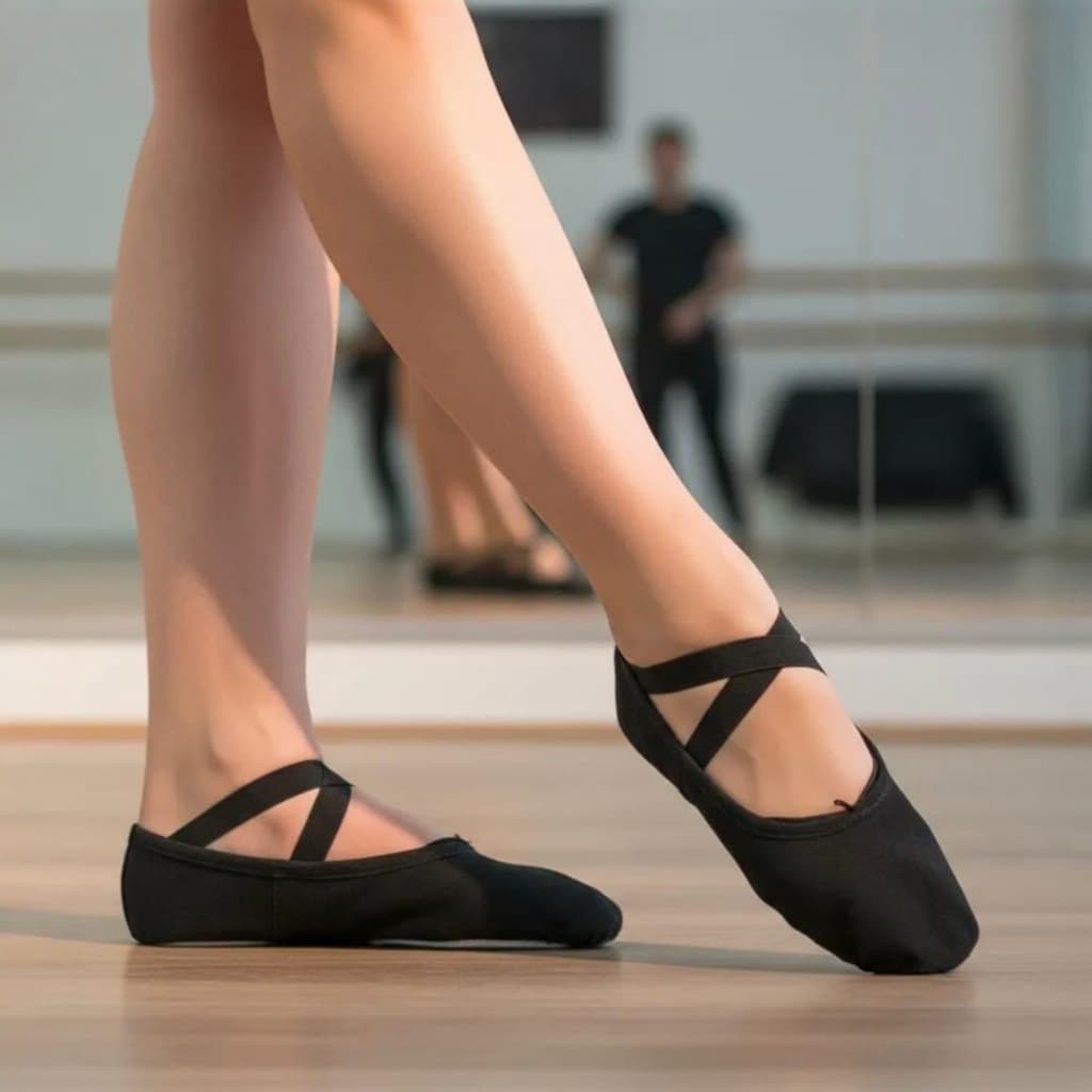 Sapatilha Ballet Tecido Lona Elástico Duplo X Infantil Adulto Rosa Bege Preto Branco Salmão 28 ao 44