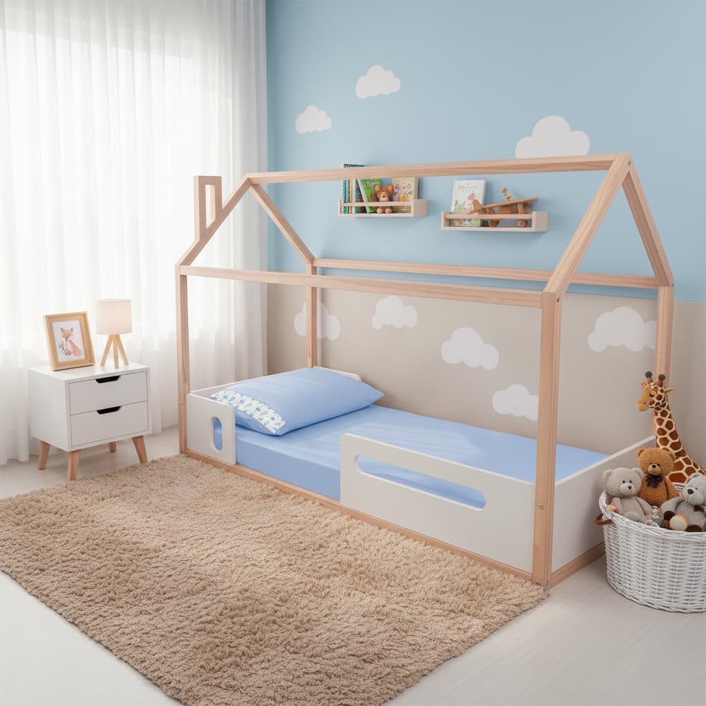 Jogo Lençol 02 Peças Mini Cama 150x70cm Montessoriana Ponto Palito Antialérgico