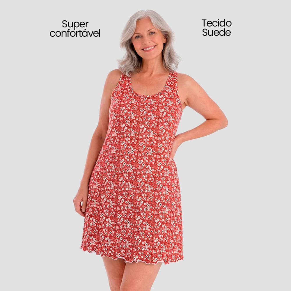 Camisola Feminina Nadador Malha Suede Estampada - Muito macio - P M G GG