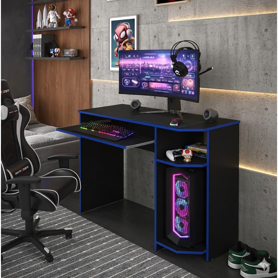 Mesa Gamer Escrivaninha Para Computador Notebook Orus