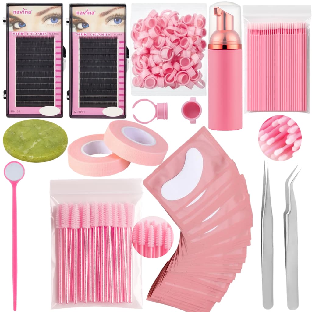 Kit Completo Iniciante Para Extensão De Cílios Lash Pump