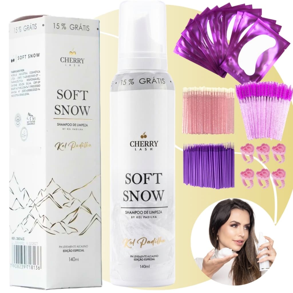 Espuma Soft Snow Kel Padilha Cherry Lash 140ml