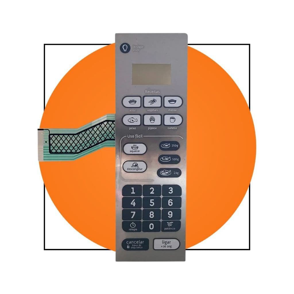 Membrana Teclado Microondas Consul Cmo20 Cmo 20 Espelhada