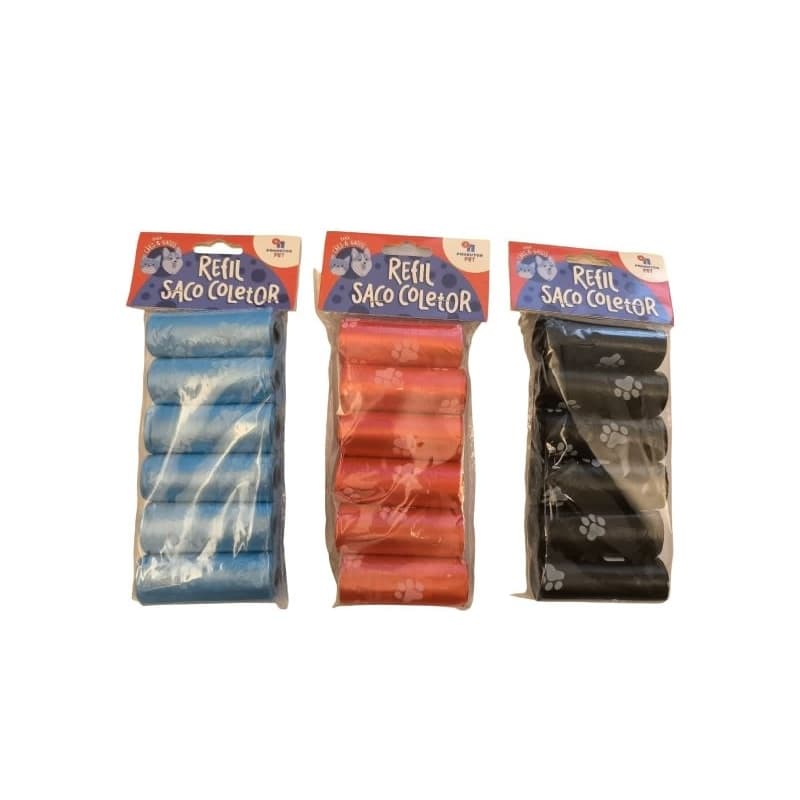 Kit saco coletor pet 6 unidades | Saquinhos higiênicos reforçado | Saco coletor de fezes