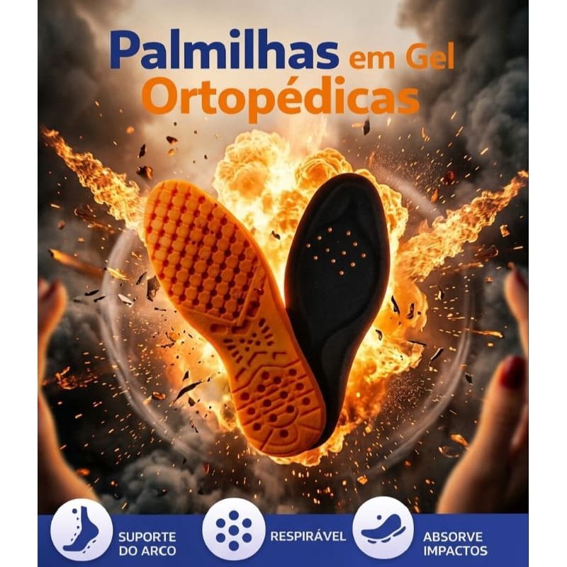 Palmilha Ortopédica Confortável Alívio Para Seus pés Envio imediato