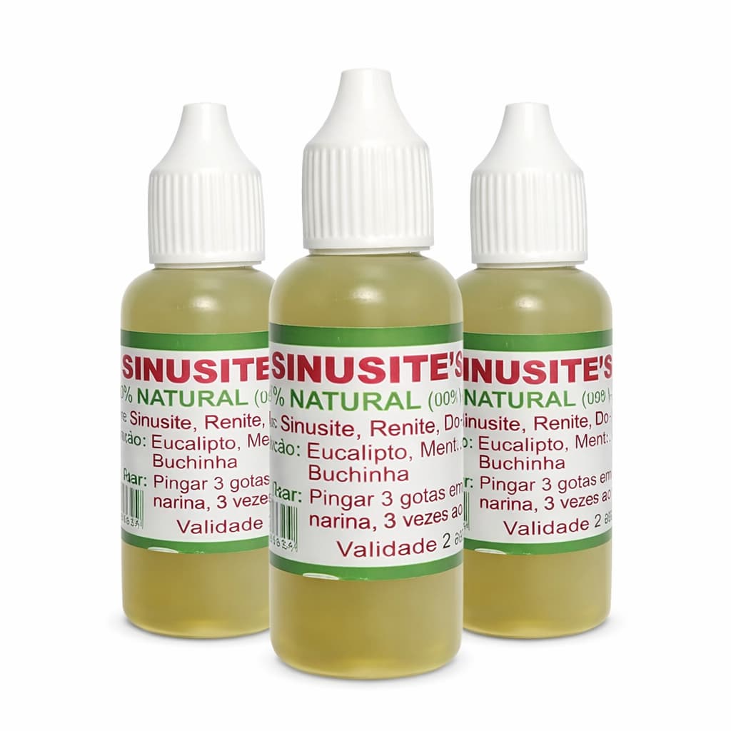 kit 3 un / Solução Natural para Bem-Estar Nasal com Eucalipto, Mentol e Buchinha – 30ml