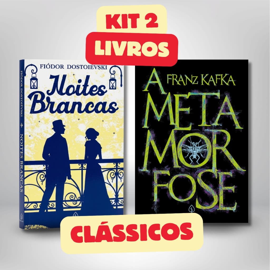 Kit 1 a 2 Livros A Metamorfose Noites Brancas Franz Kafka Dostoiévski Literatura Clássica Filosofia