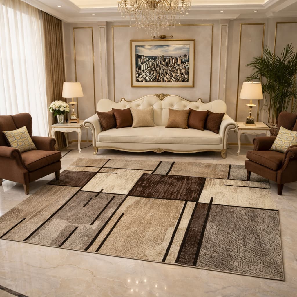 tapete sala veludo/belga 2,00x1,50 antiderrapante moderno