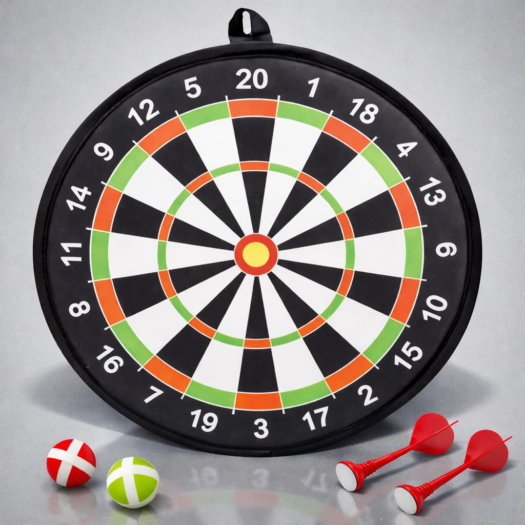 Tiro Ao Alvo Tecido Velcro Bolinha Jogo Brinquedo Criança Jogo de Dardos Infantil 36cm