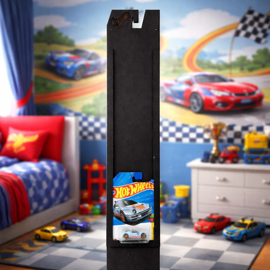 Expositor de Carrinhos Hot Wheels MDF – Suporte para 10 Blisters – 60cm