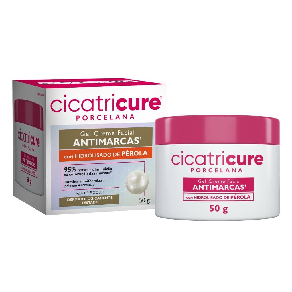 Porcelana Cicatricure Gel Creme Facial 50g