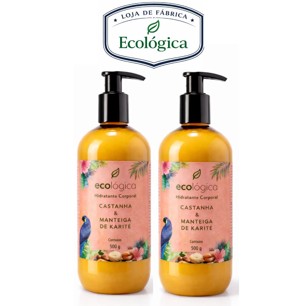 Creme Hidratante Corporal e facial - 500ml - 100% Vegano - Castanha e Manteiga de Karité