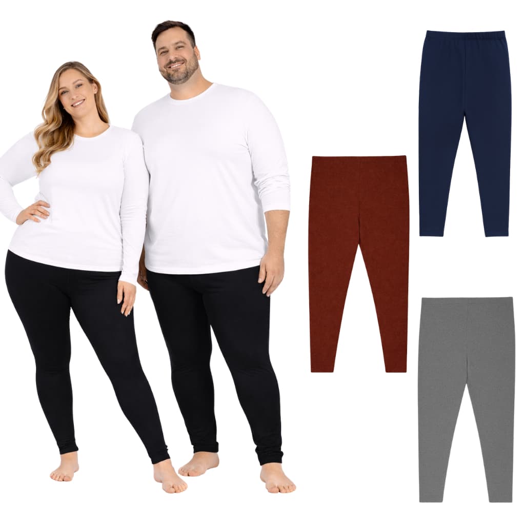 Calça Plus Size Segunda Pele Térmica Unissex Adulto para o Frio