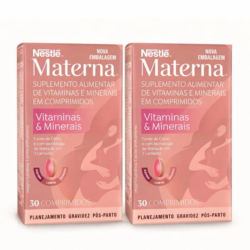 Kit 2un Suplemento Alimentar Materna 60 comprimidos Total