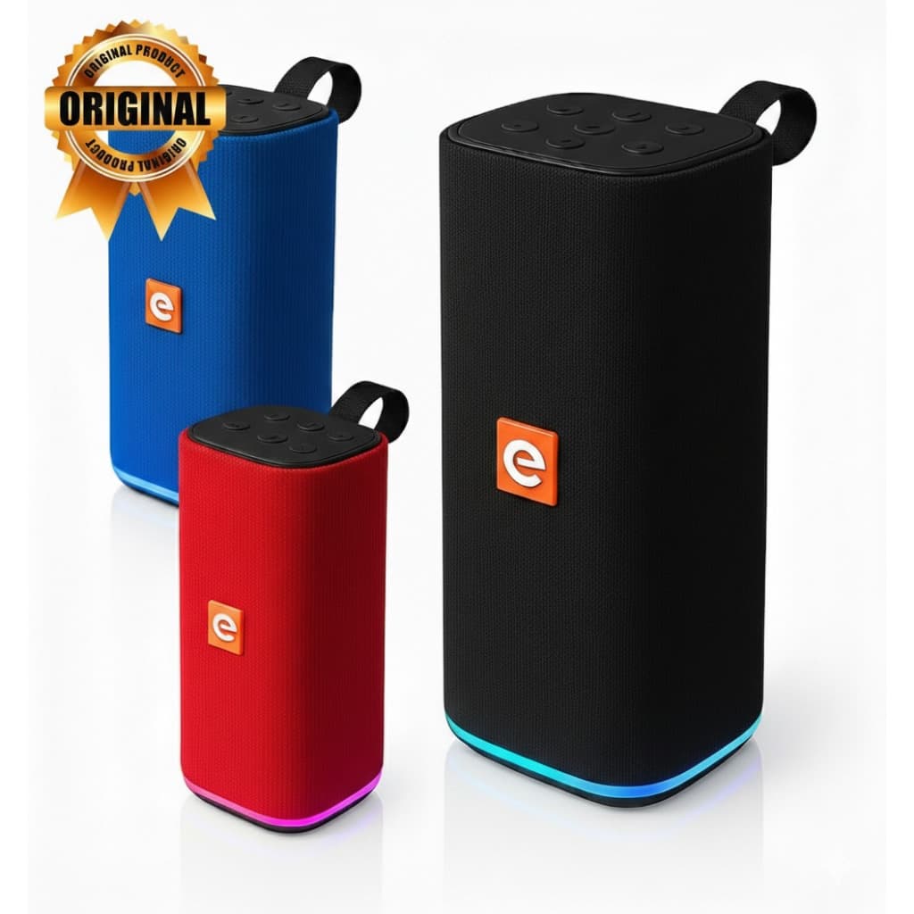 Caixa De Som Bluetooth Portátil Led Rgb 31BTL Exbom Alto Falante Multimídia Fm P2 Usb 5w