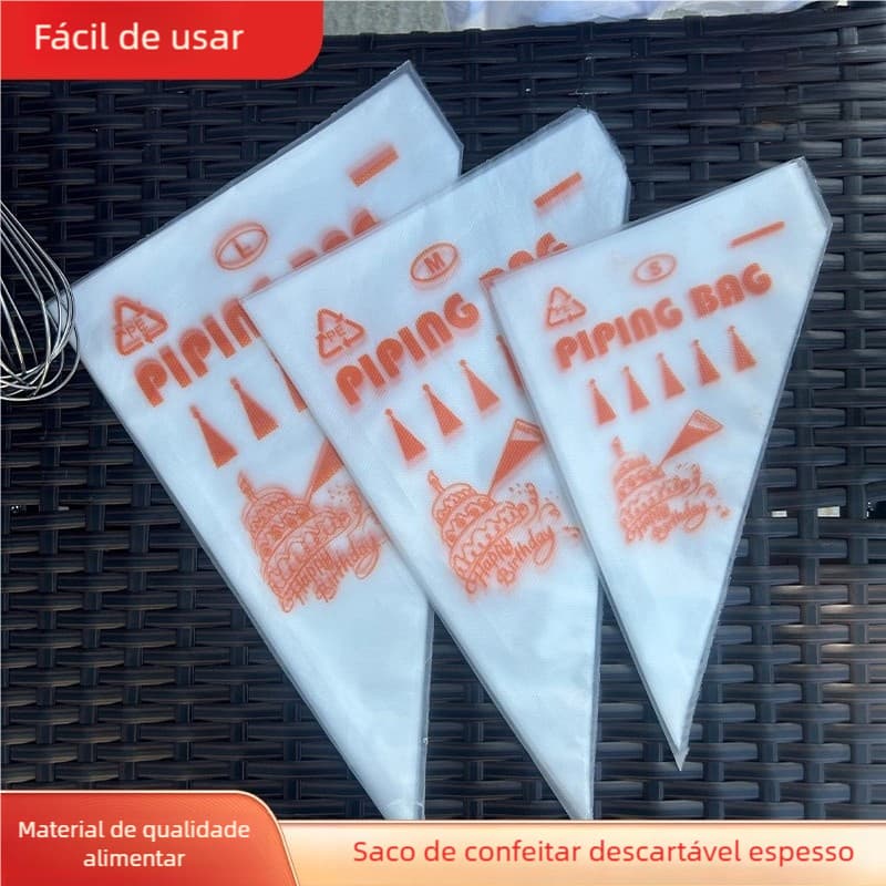 100 Sacos De Confeitar Descartável Profissional Master Utensílios Cobertura Bolo Cupcake