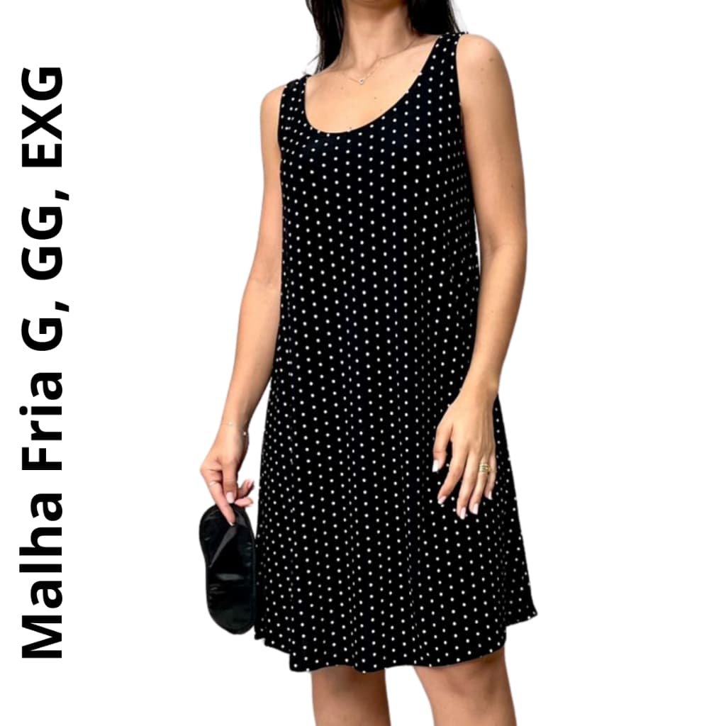 CAMISOLA REGATA GRANDE VESTIDO PIJAMA VERÃO CONFORTÁVEL LIGANETE