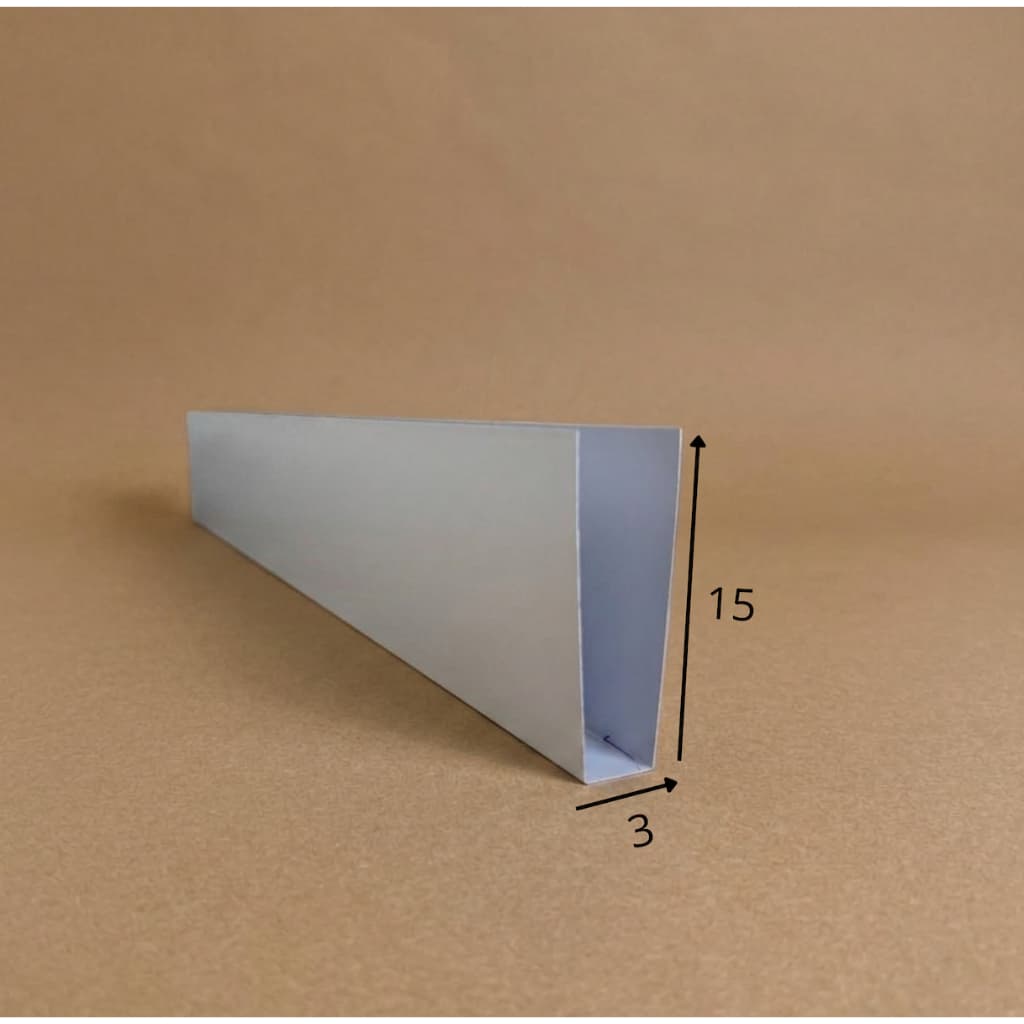 Protetor Salva Porta 3x15cm Branco/Preto/Galvanizado Pintura Eletrostática