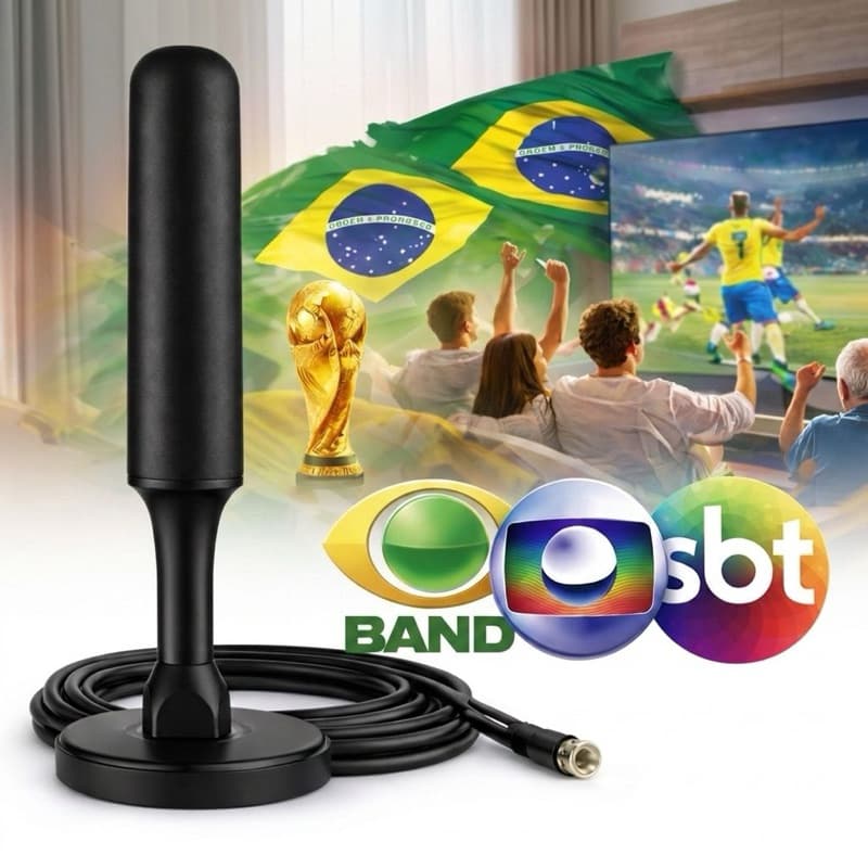 Antena digital alta sensibilidade longo alcance / Tv interna externa full HD