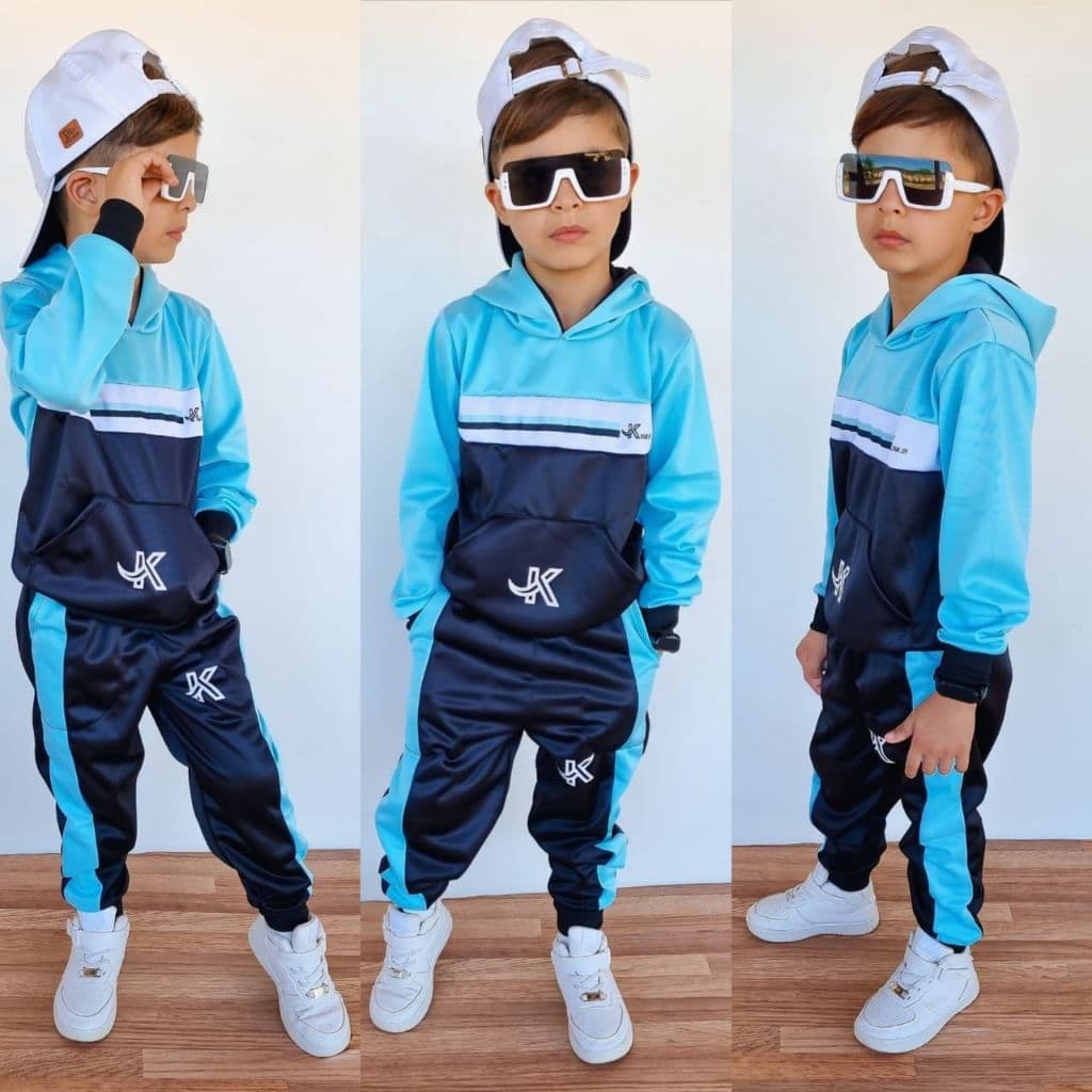 Conjunto De Frio - Trio 3 Peças Camiseta + Calça + Casaco ou Kit 2 Peças Casaco + Calça 2 ao 12 Anos