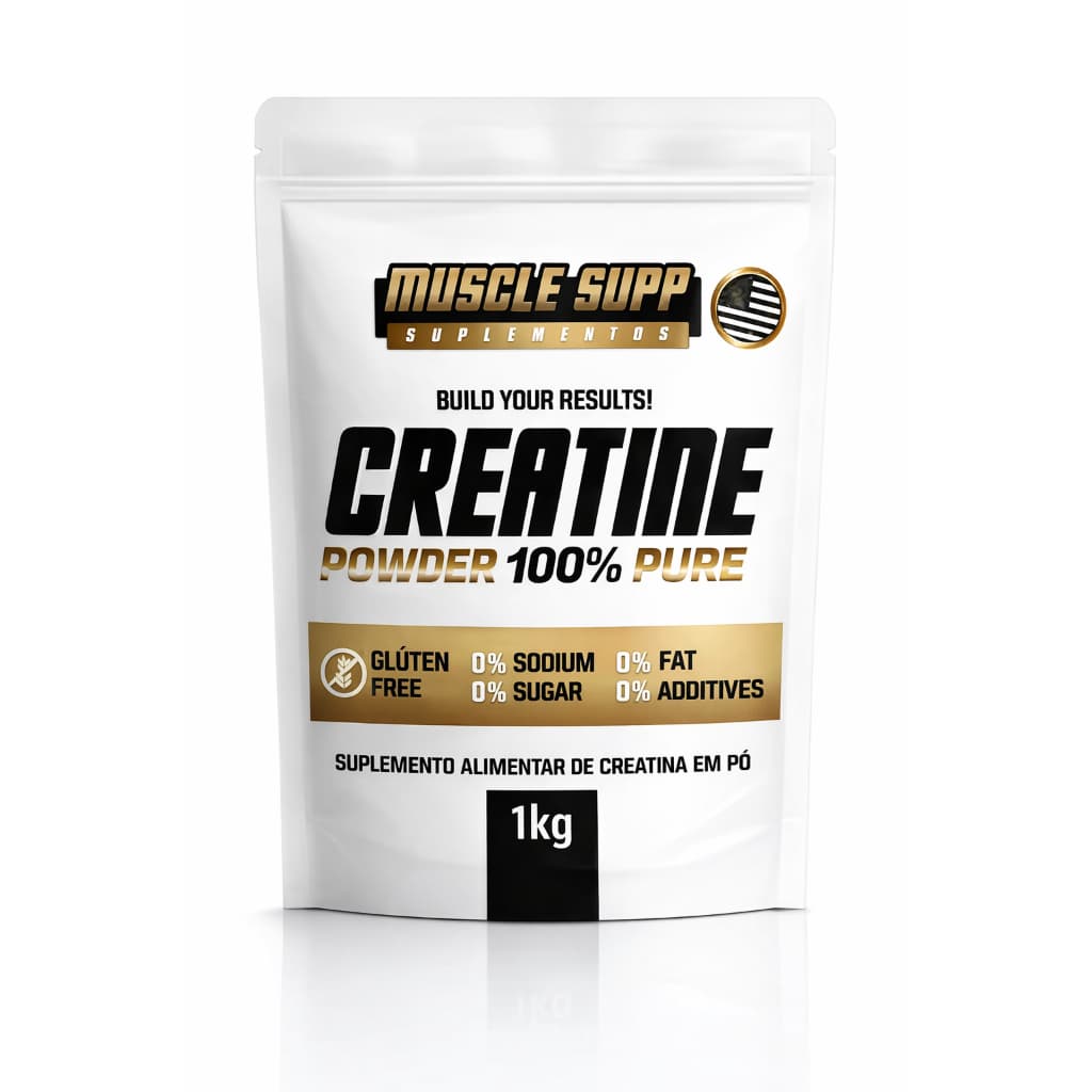 Creatina 100% Pura 1Kg Monohidratada Muscle Supp
