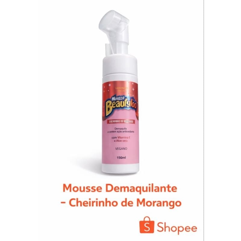 mousse beautyloo cheirinho de morango