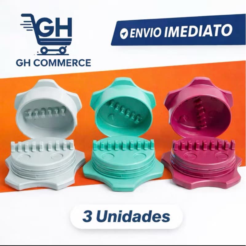 Kit 3 Triturador de Alho Moedor Manual Super Resistente Pratico Promoção