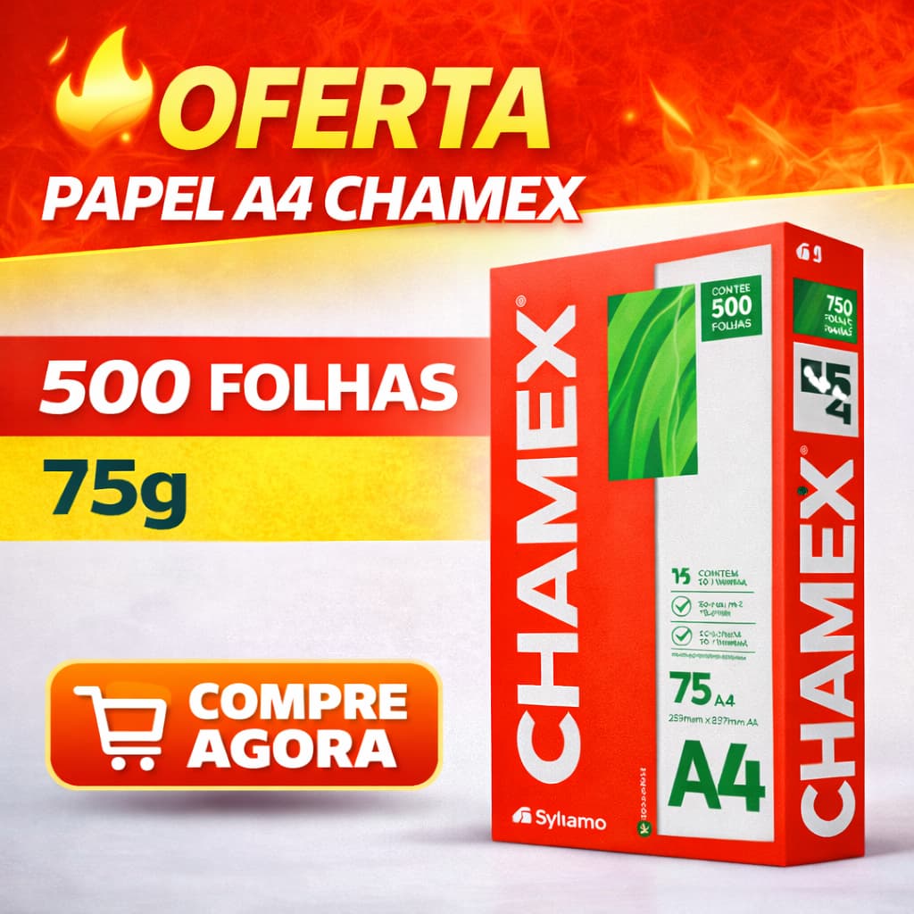 Papel Sulfite Chamex A4 Office 500 Folhas