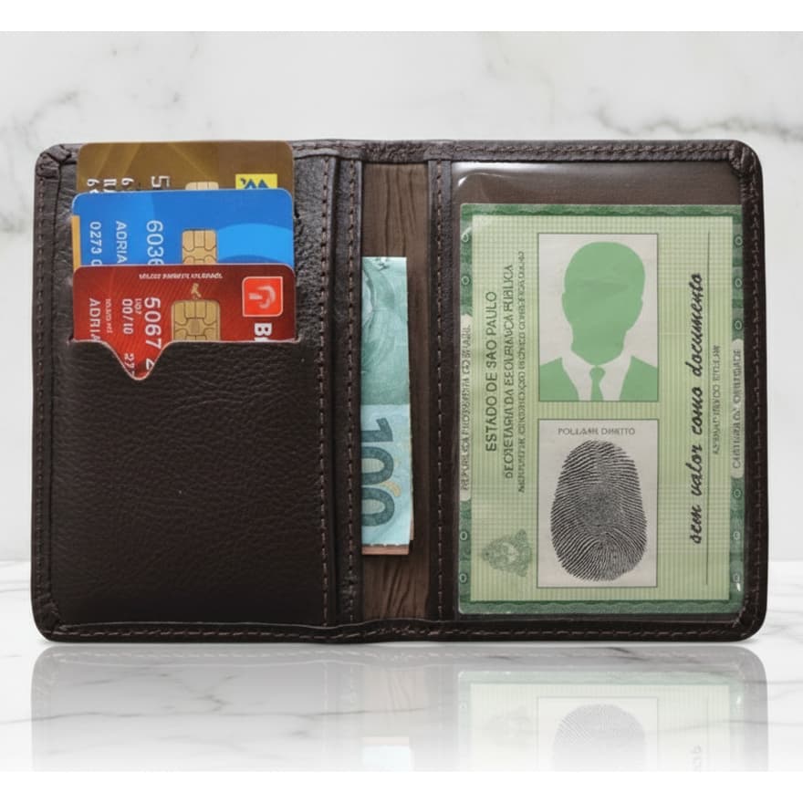 Porta Documento De Carro - Couro Legitimo De 1º Linha