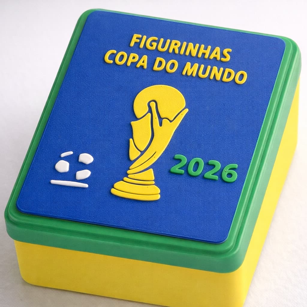 Caixinha Porta Figurinhas Copa Do Mundo 2026 Caixa Para Guardar Figurinhas Álbum Futebol