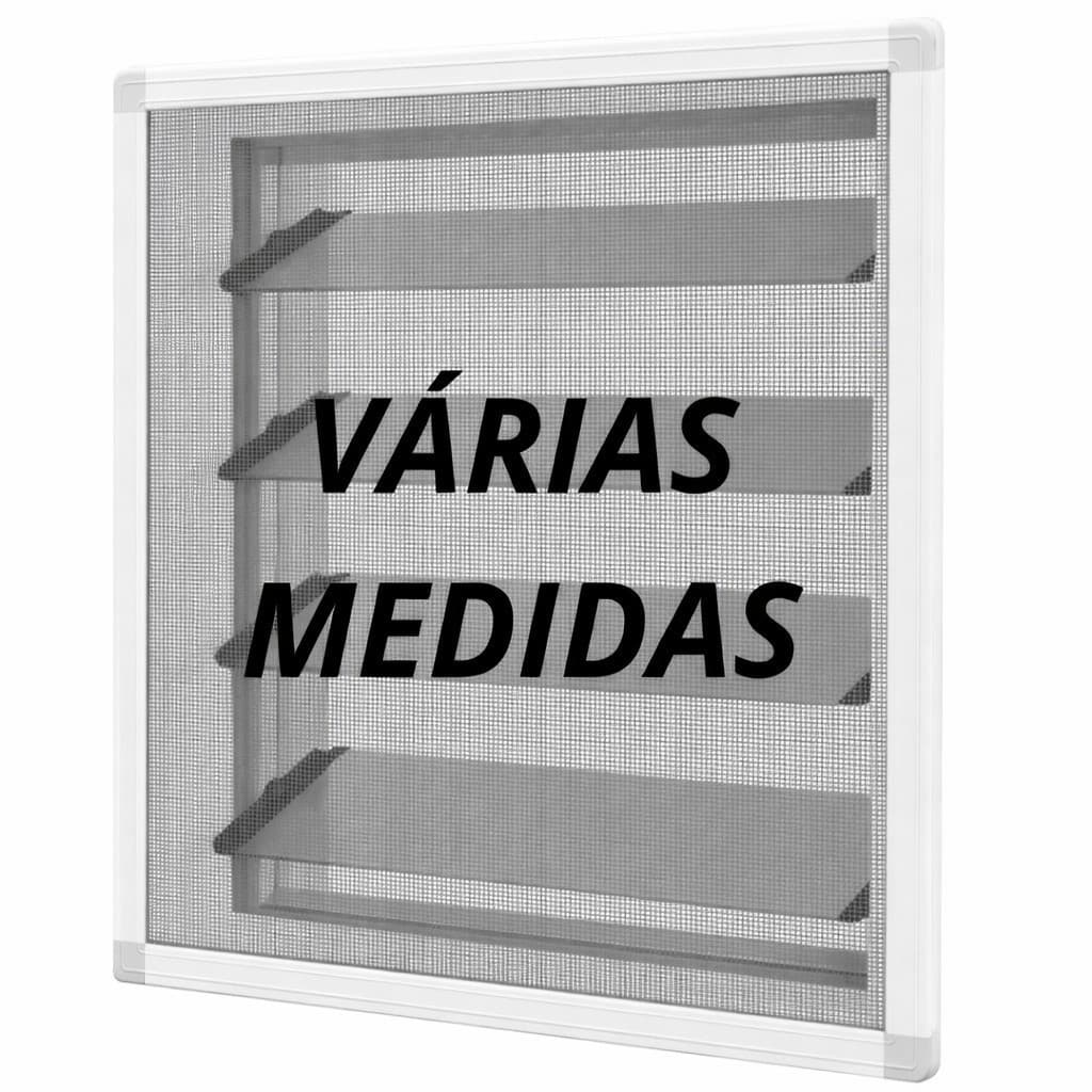 Kit tela mosquiteiro Removível  perfil em alumínio Branco (várias medidas)
