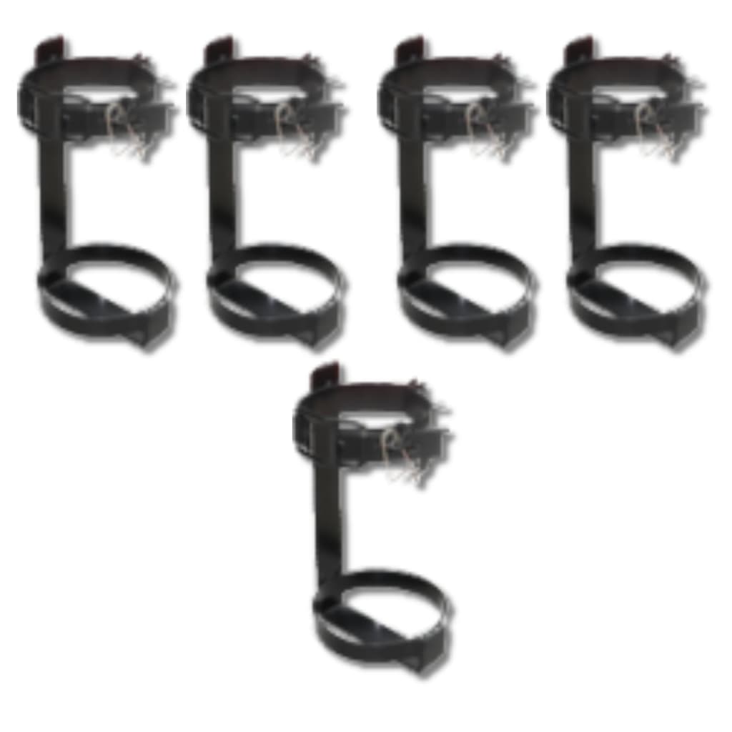 5 Suporte Do Extintor 4kg A 6Kg Para Carreta Caminhão Uso Diverso Em Metal Reforçado